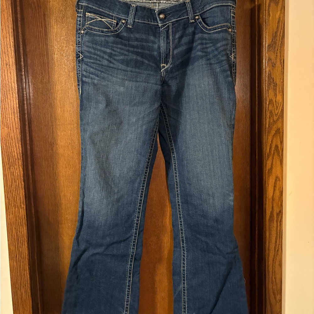 Ariat Women's Flare Jeans in Deep Blue